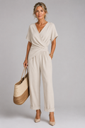 SET MET BREDE BROEK IN WIKKELSTIJL VOOR VROUWEN