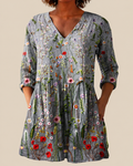 Sloane | Long Blouse with Eye-Catching Pattern
