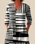 Quinn | Long Blouse with a Striking Pattern