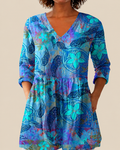 Riley | Long Blouse with Striking Pattern