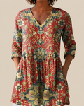 Wren | Long Blouse with Striking Pattern