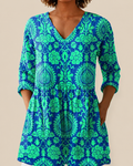 Romy | Long Blouse with Expressive Pattern