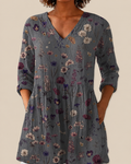 Kira | Long Blouse with Expressive Pattern
