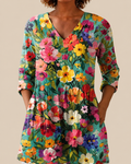 Keira | Long Blouse with Expressive Pattern