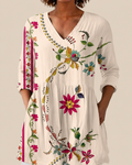 Aria | Long Blouse with Expressive Pattern