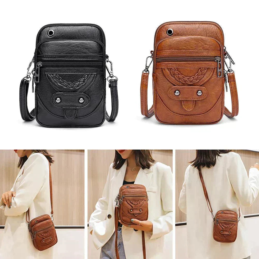 Laura™ | Structured Leather Handbag