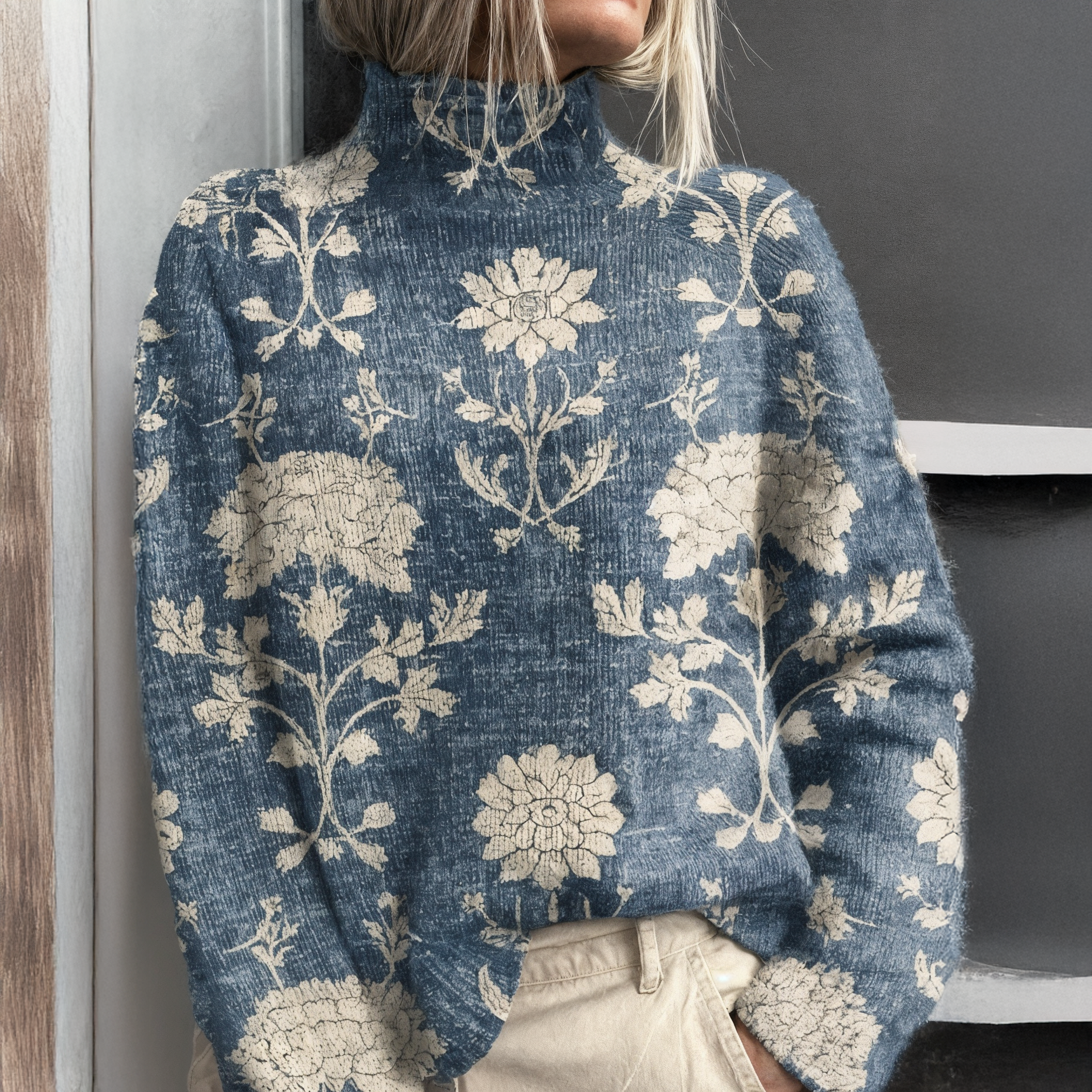 Clara – Women’s Turtleneck Knit