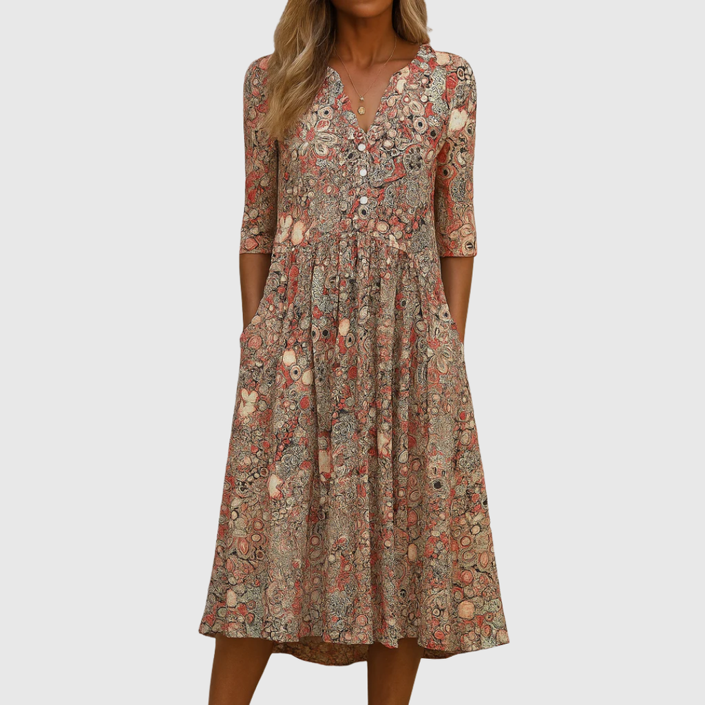 Harlow | Elegant Dress with V-Neck