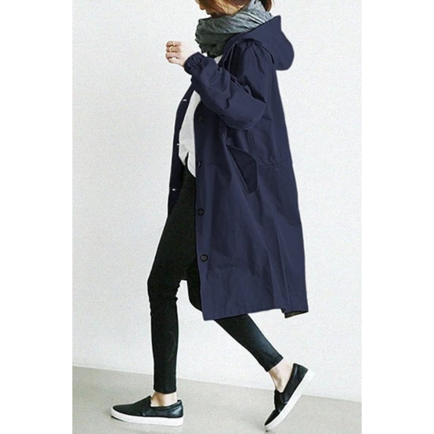 Kimberly Hooded Trench Coat | Women's Long Outerwear