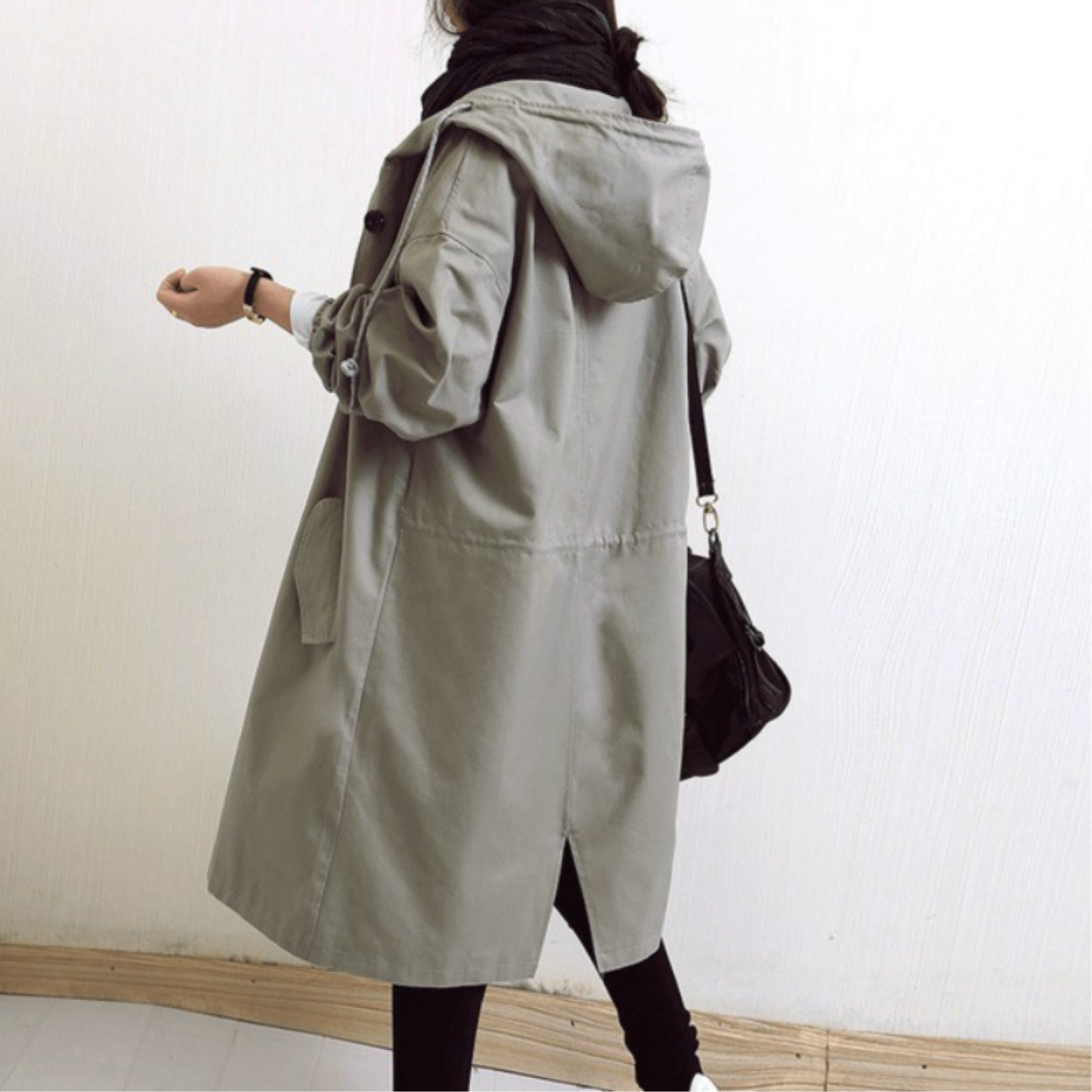 Kimberly Hooded Trench Coat | Women's Long Outerwear
