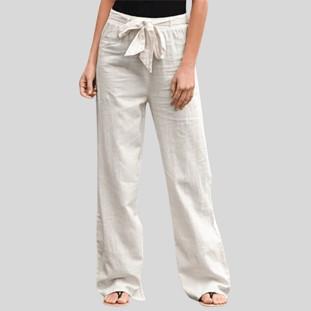 Joleen - Women's Casual Trousers with Drawstring and Elastic Waistband
