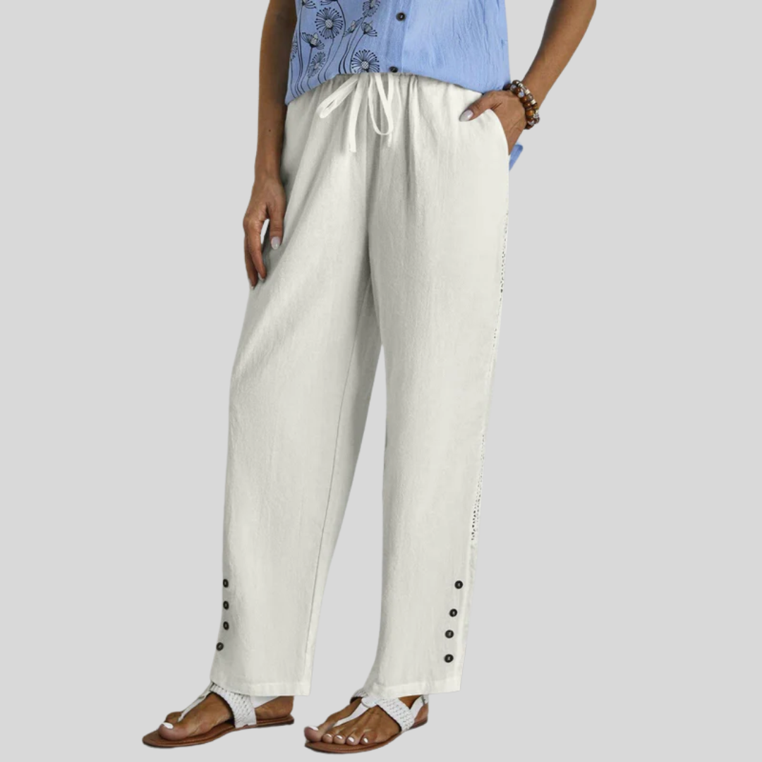 Shania - Relaxed Trousers with Buttons