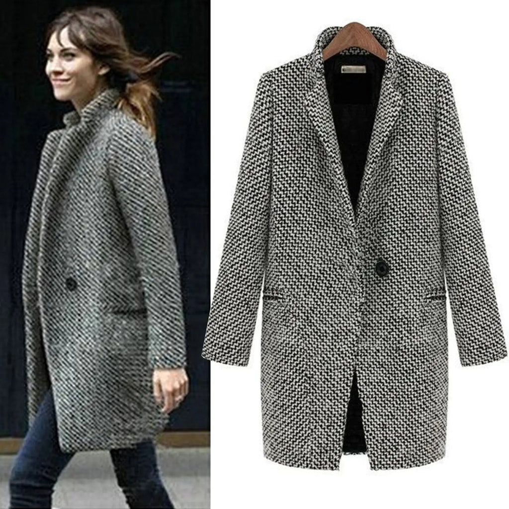 Kiara Coat | Elegant Long Wool Coat