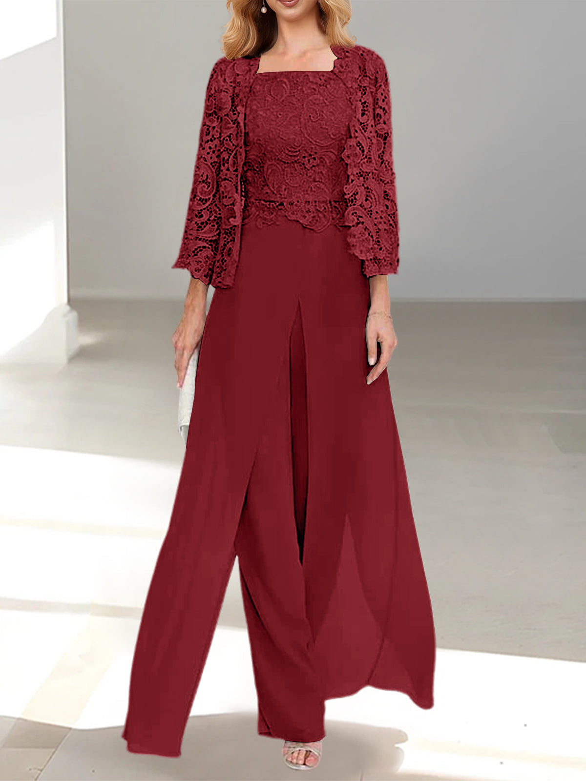 ELEGANT CHIFFON TROUSER SET FOR WOMEN