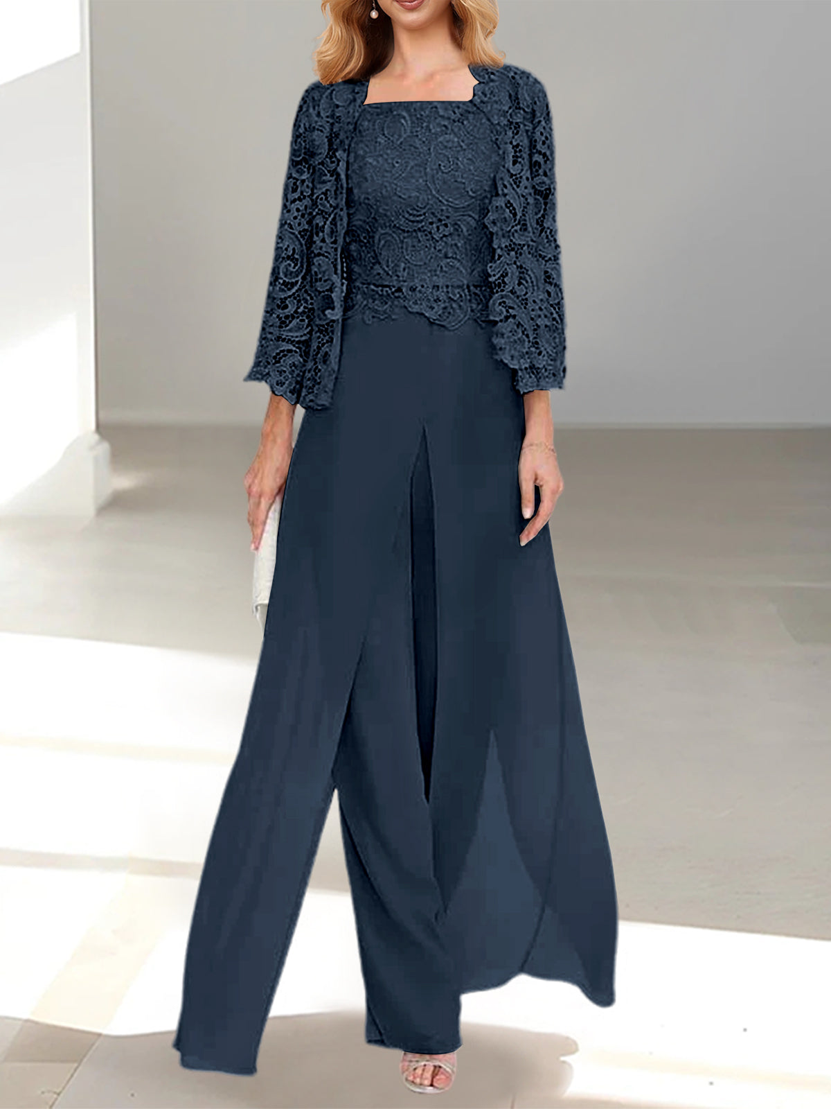 ELEGANT CHIFFON TROUSER SET FOR WOMEN