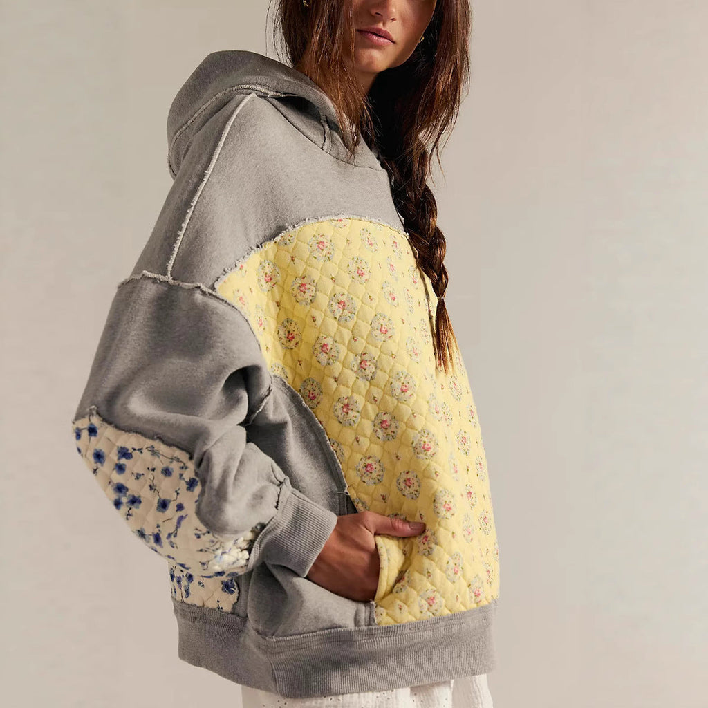 Arden | Patchwork Quilted Hoodie For Women
