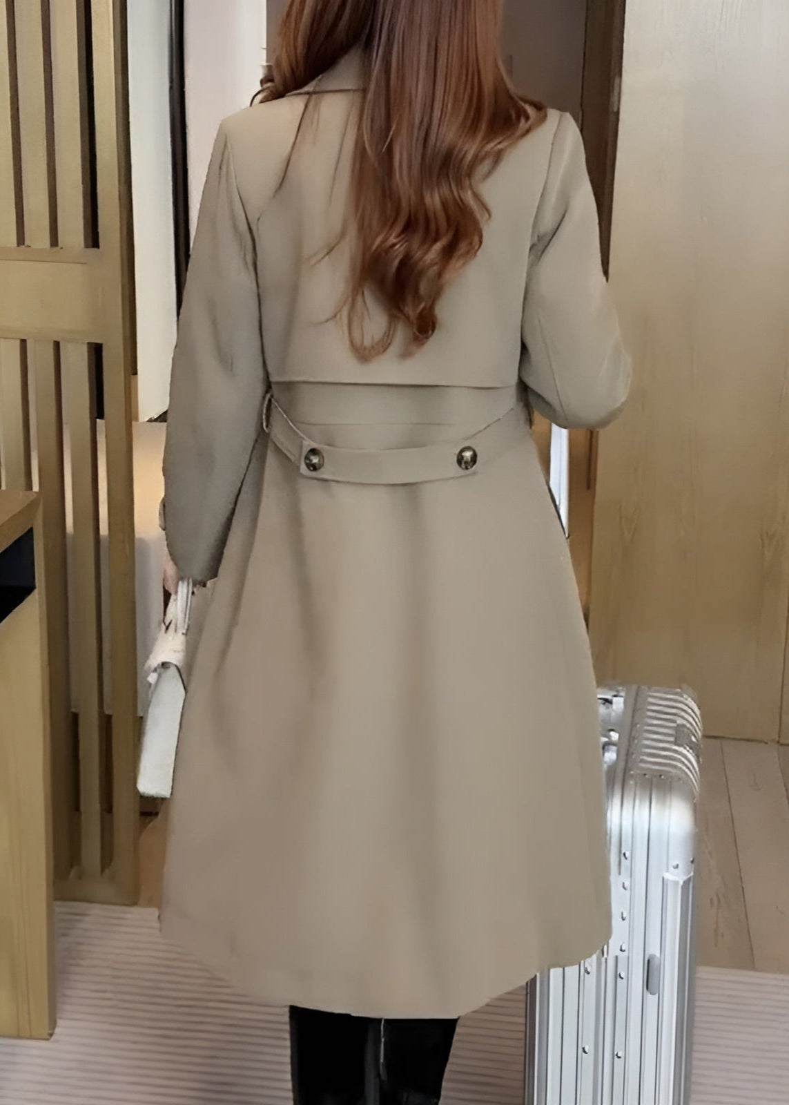 Nadia Elegant Trench Coat | Women's Trench Coat Winter Wool Blend