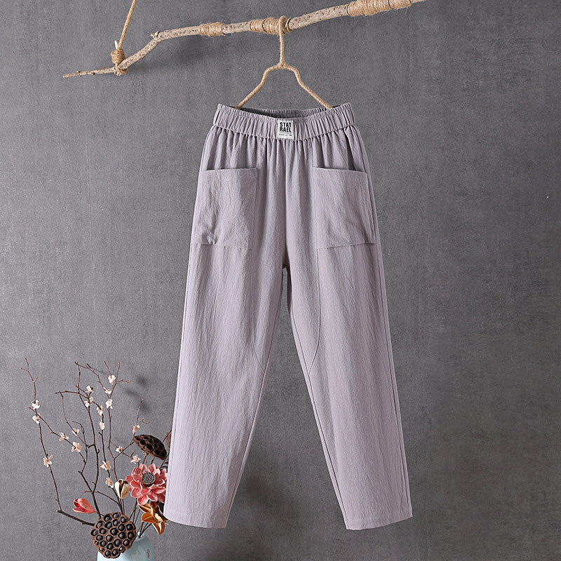 Alyra - Relaxed Fit Trousers with Pockets