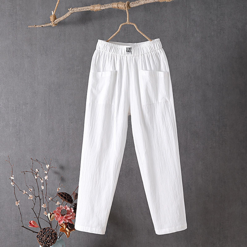 Alyra - Relaxed Fit Trousers with Pockets