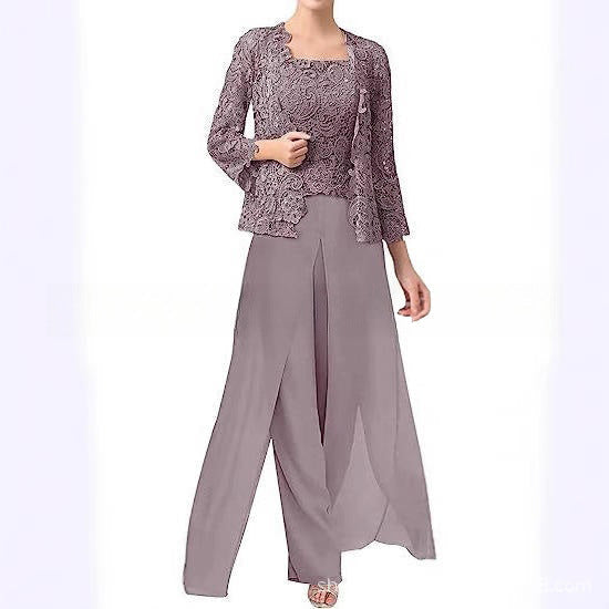 ELEGANT CHIFFON TROUSER SET FOR WOMEN