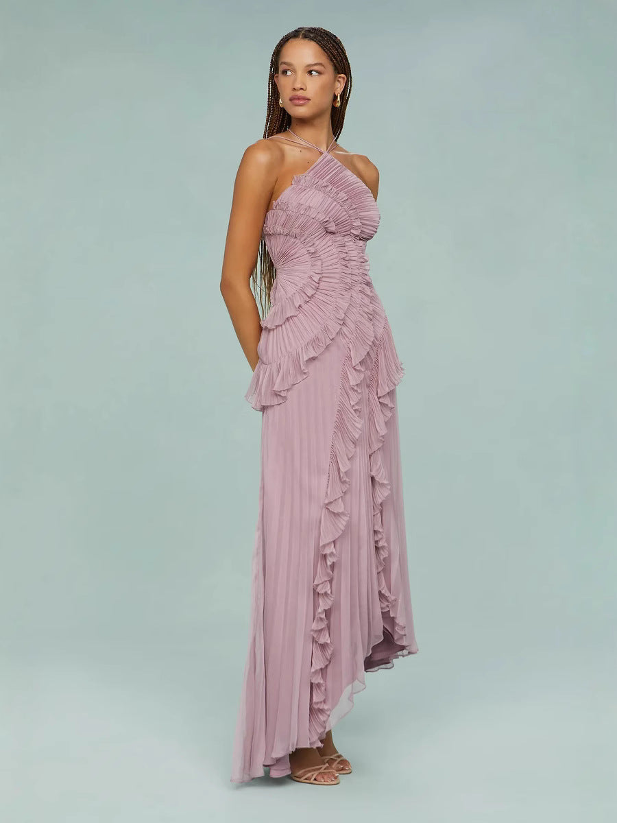 LIYANA | Spiral Ruffle Dress