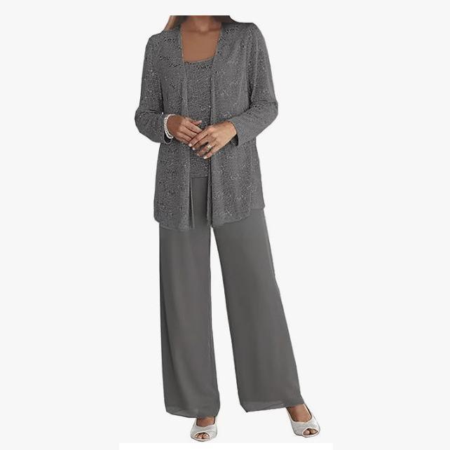 CHIFFON TROUSER SET FOR WOMEN