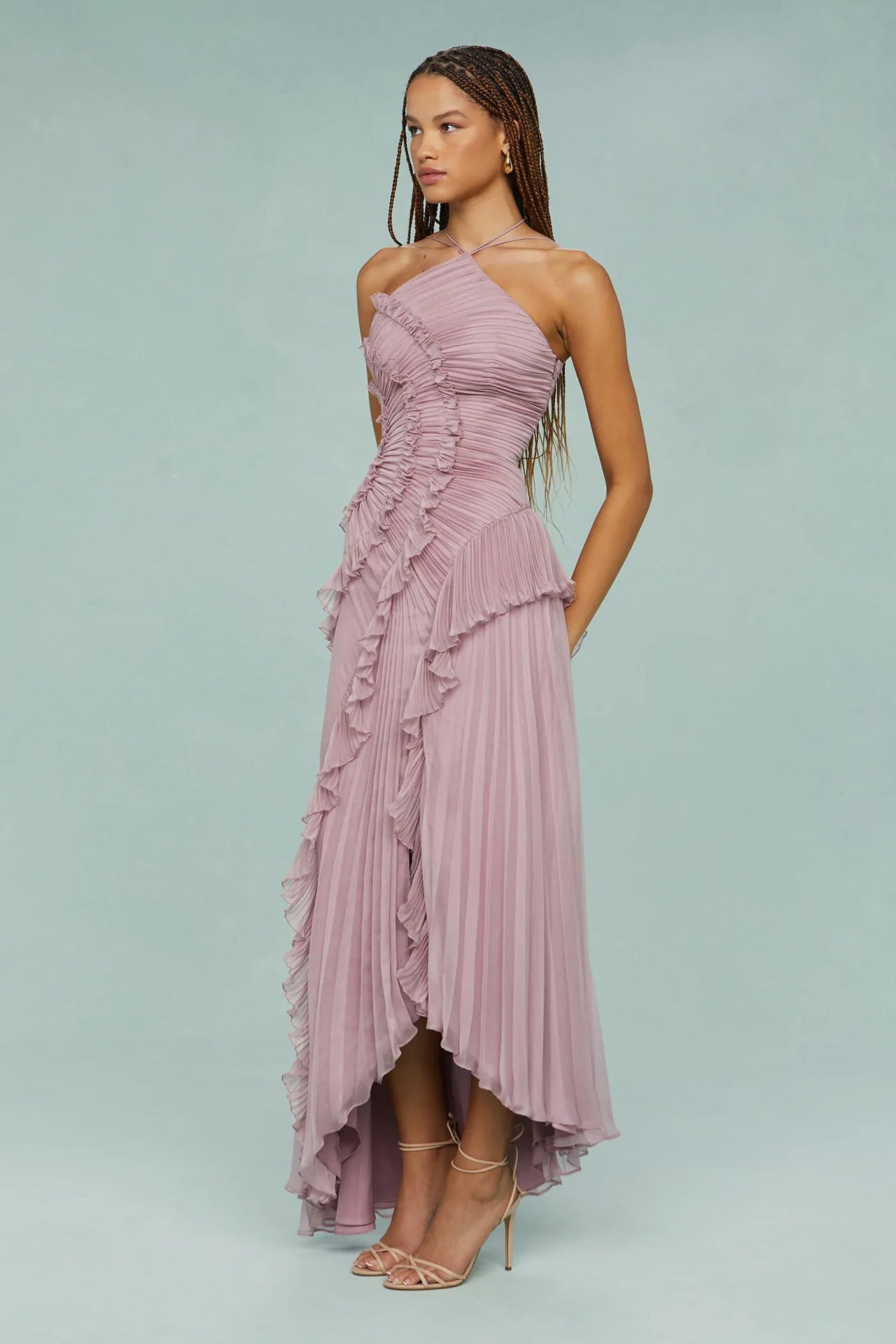 LIYANA | Spiral Ruffle Dress