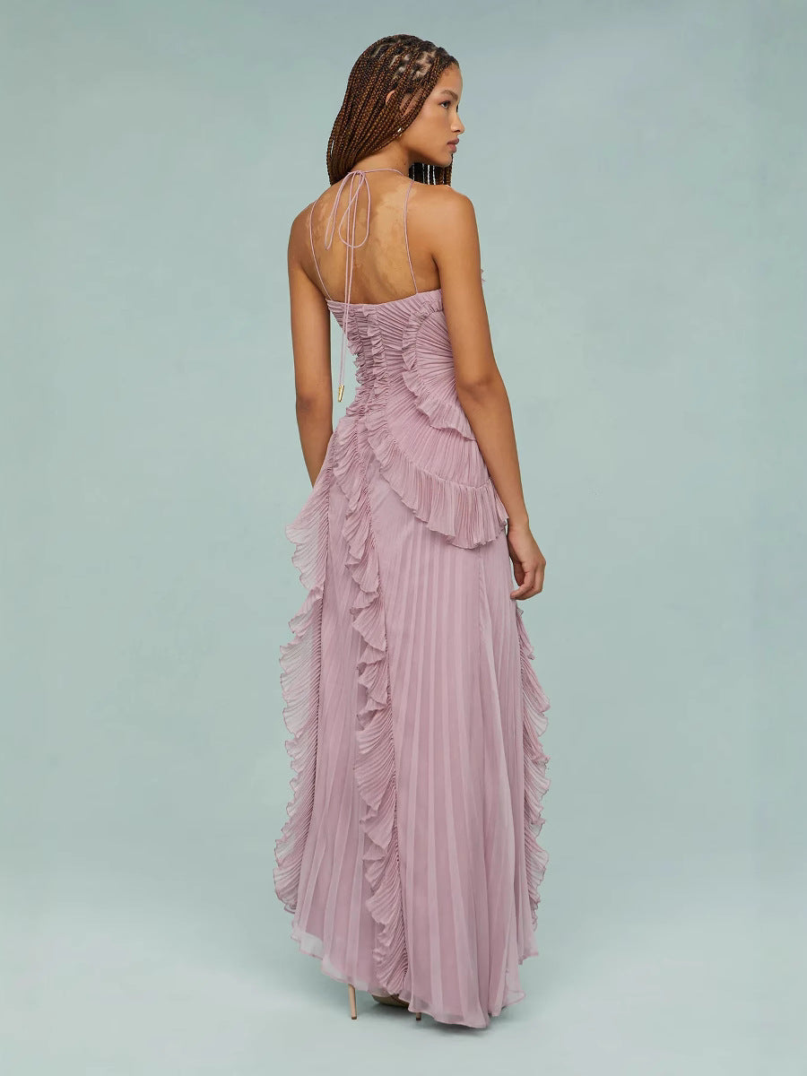 LIYANA | Spiral Ruffle Dress