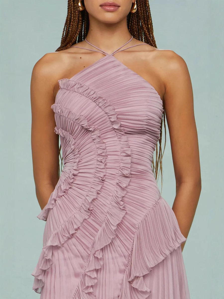 LIYANA | Spiral Ruffle Dress
