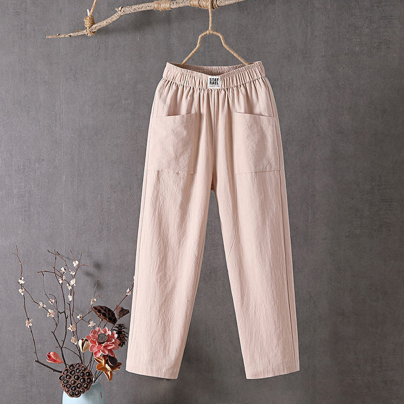 Alyra - Relaxed Fit Trousers with Pockets