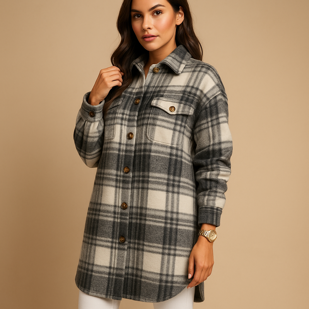 Mia Checked Wool Jacket | Women's Outerwear