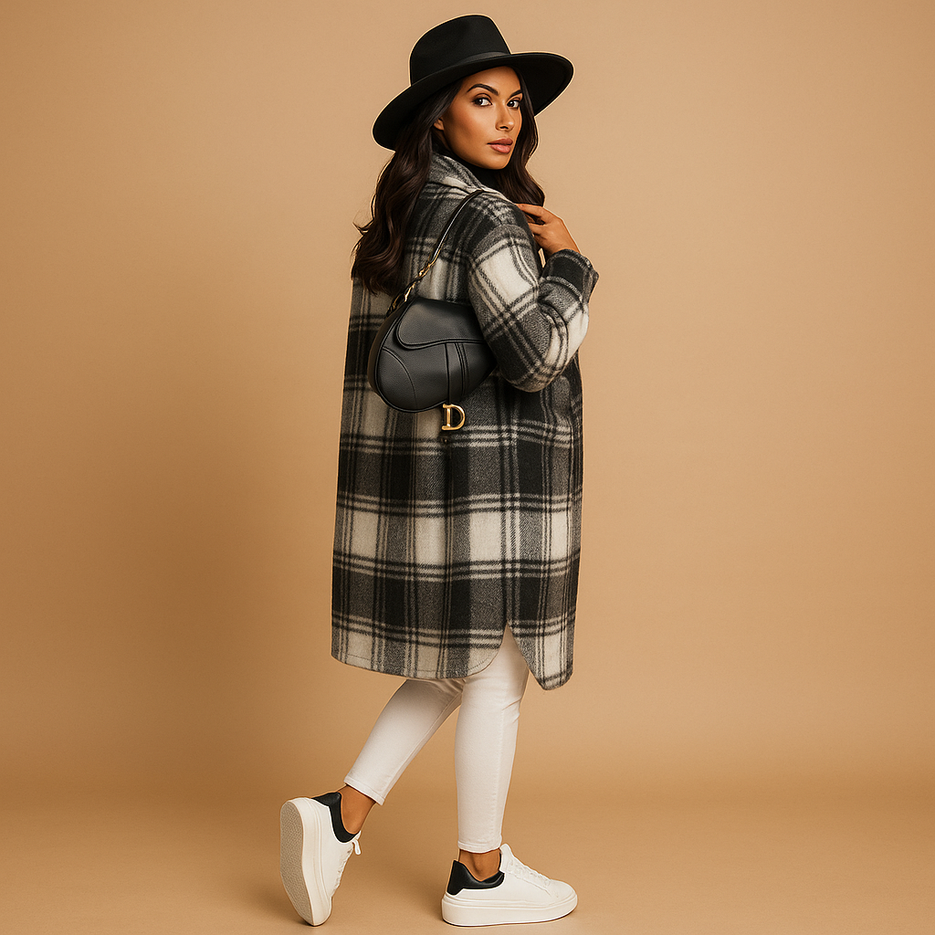 Mia Checked Wool Jacket | Women's Outerwear