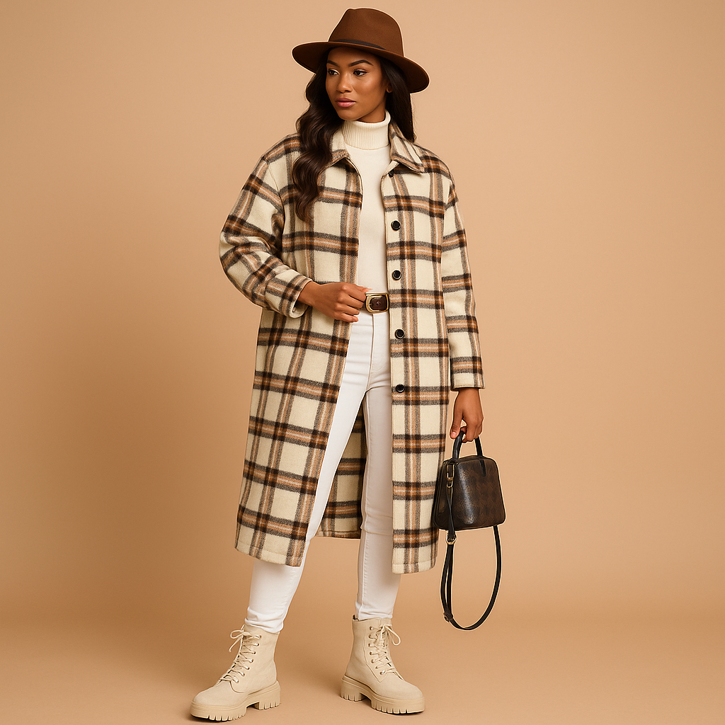 Mia Checked Wool Jacket | Women's Outerwear