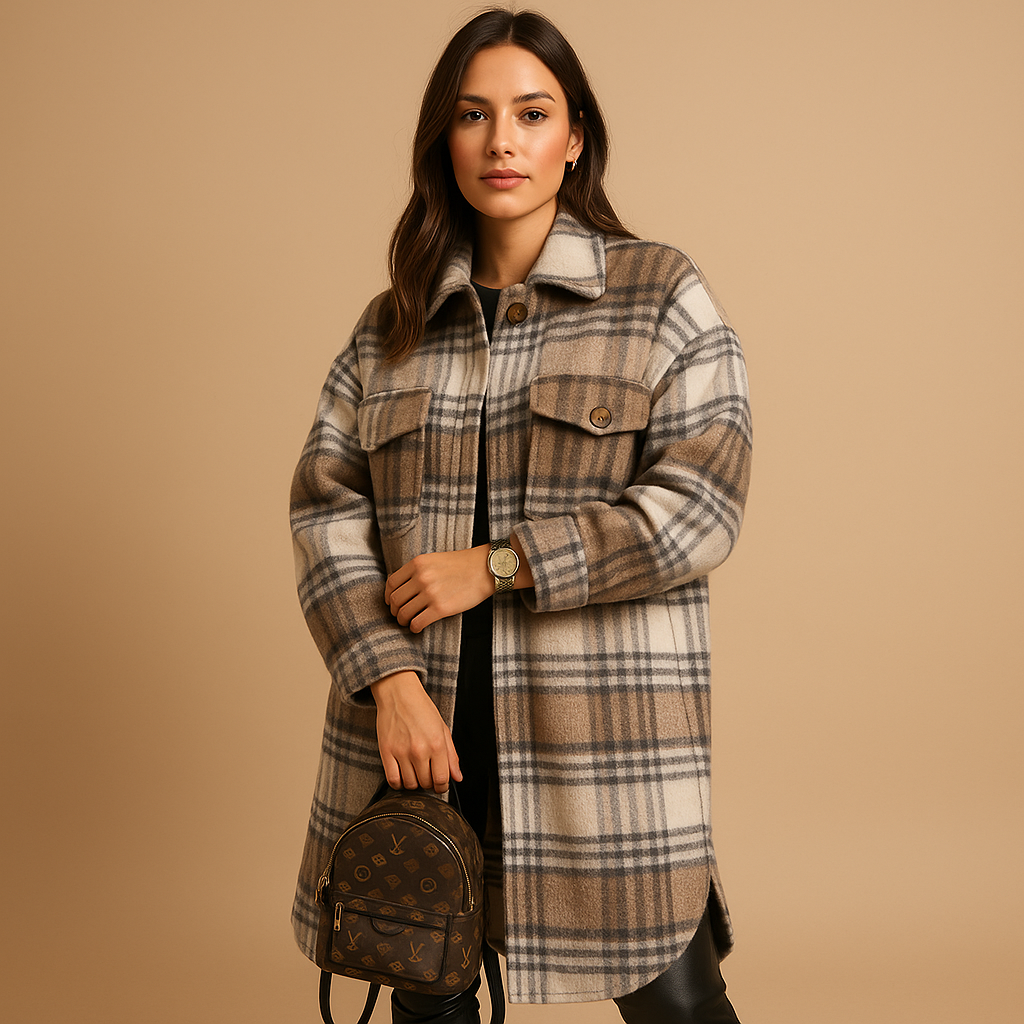 Mia Checked Wool Jacket | Women's Outerwear