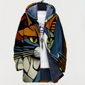 Manuela™ | Hooded Jacket with Cat Art