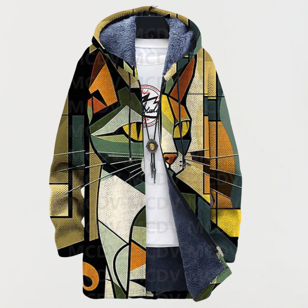 Regina™ | Hooded Jacket with Cat Design