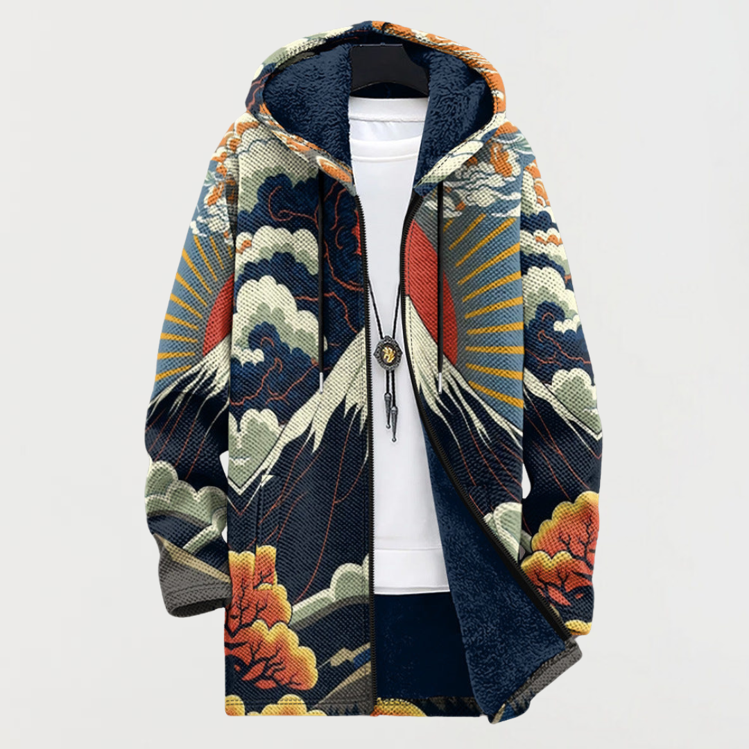 Sonja™ | Hooded Jacket with Mountain Motif
