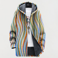 Tanja™ | Hooded Jacket with Wave Stripes