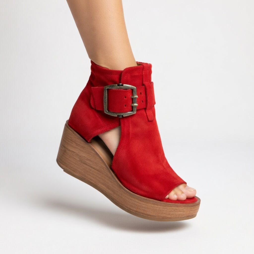 Bianca™ | Elegant Wedge Ankle Boots