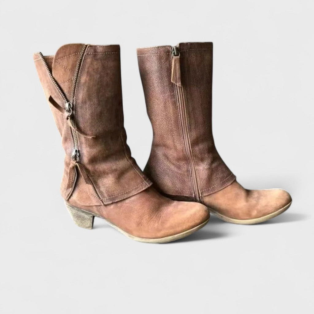 Alma - Vintage Boots to Mid-Calf