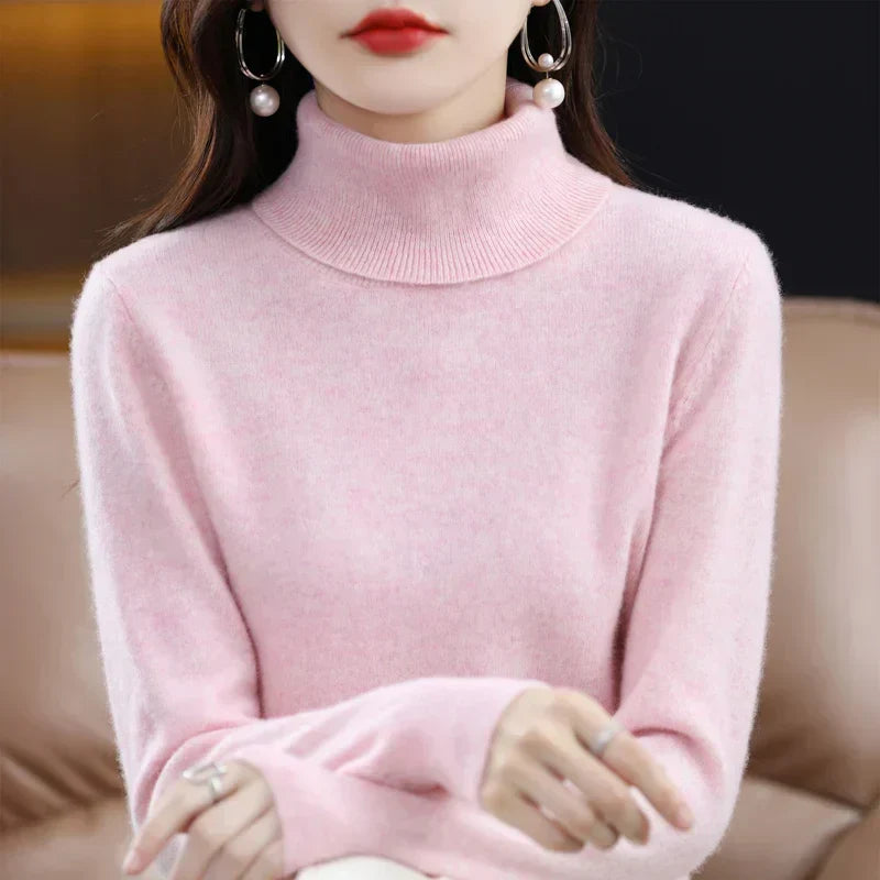 Amara | Cashmere High Neck Jumper