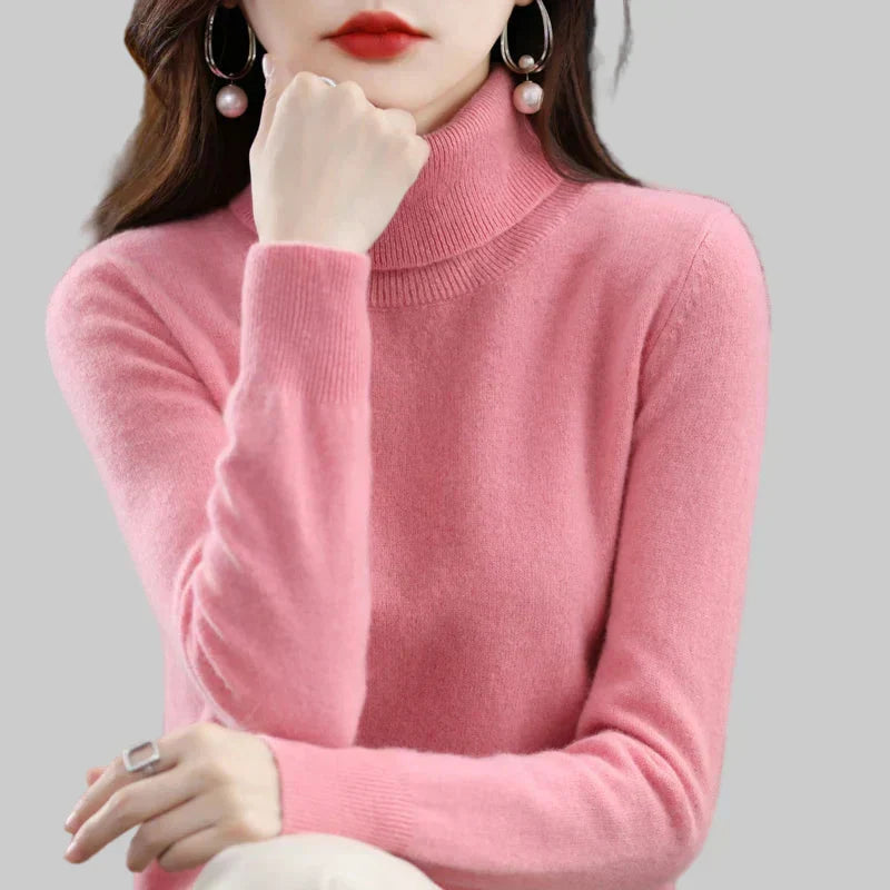 Amara | Cashmere High Neck Jumper