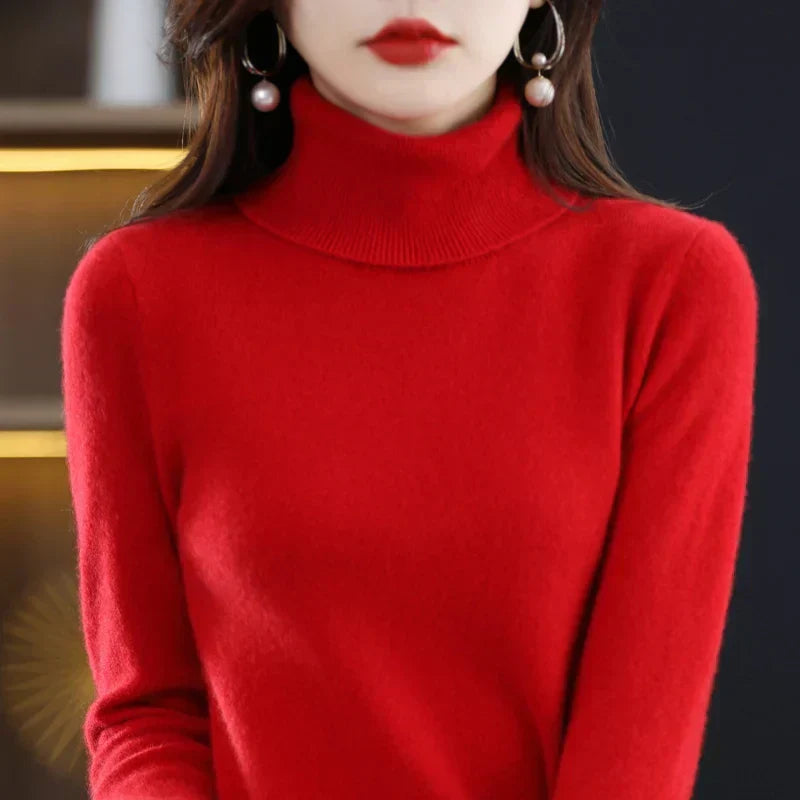 Amara | Cashmere High Neck Jumper