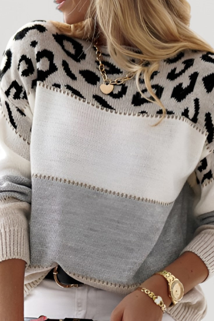 Sophie Knitted Jumper with Playful Pattern