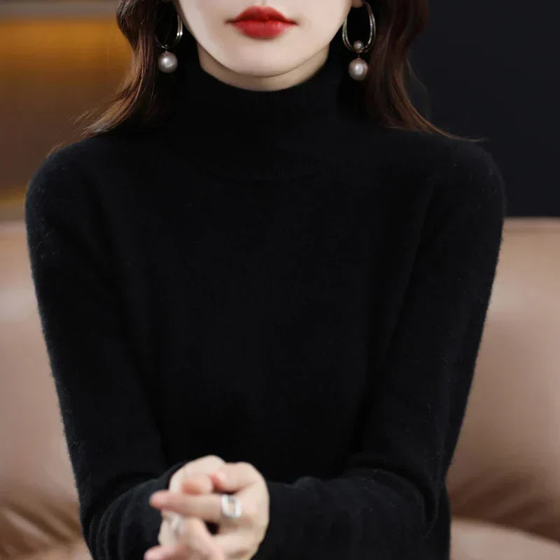 Amara | Cashmere High Neck Jumper