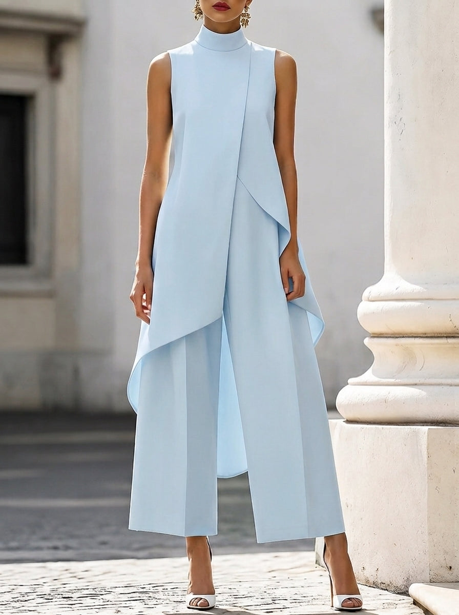 ASYMMETRICAL TWO-PIECE SET FOR WOMEN