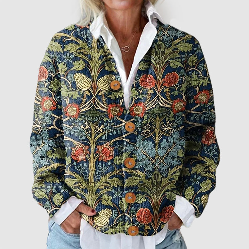 Elira | Women’S Floral Button Front Cardigan
