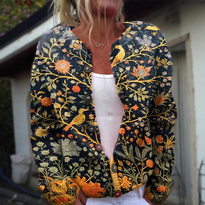 Elira | Women’S Floral Button Front Cardigan
