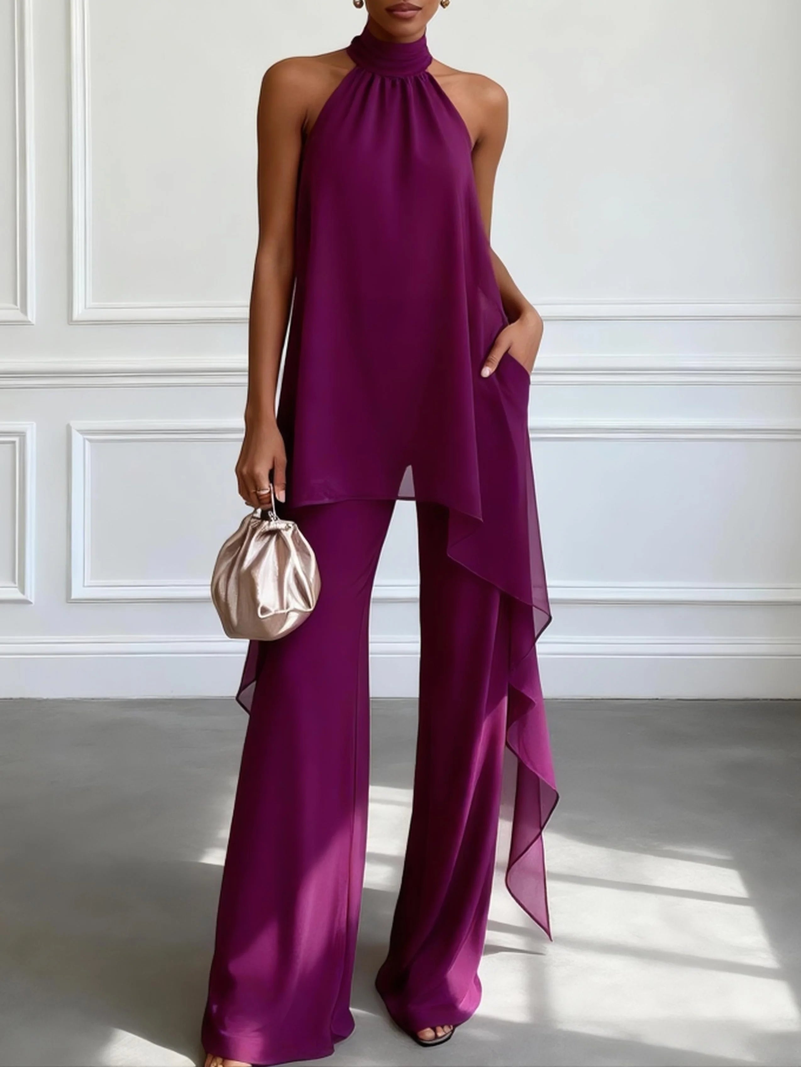 ELEGANT HALTER SET FOR WOMEN