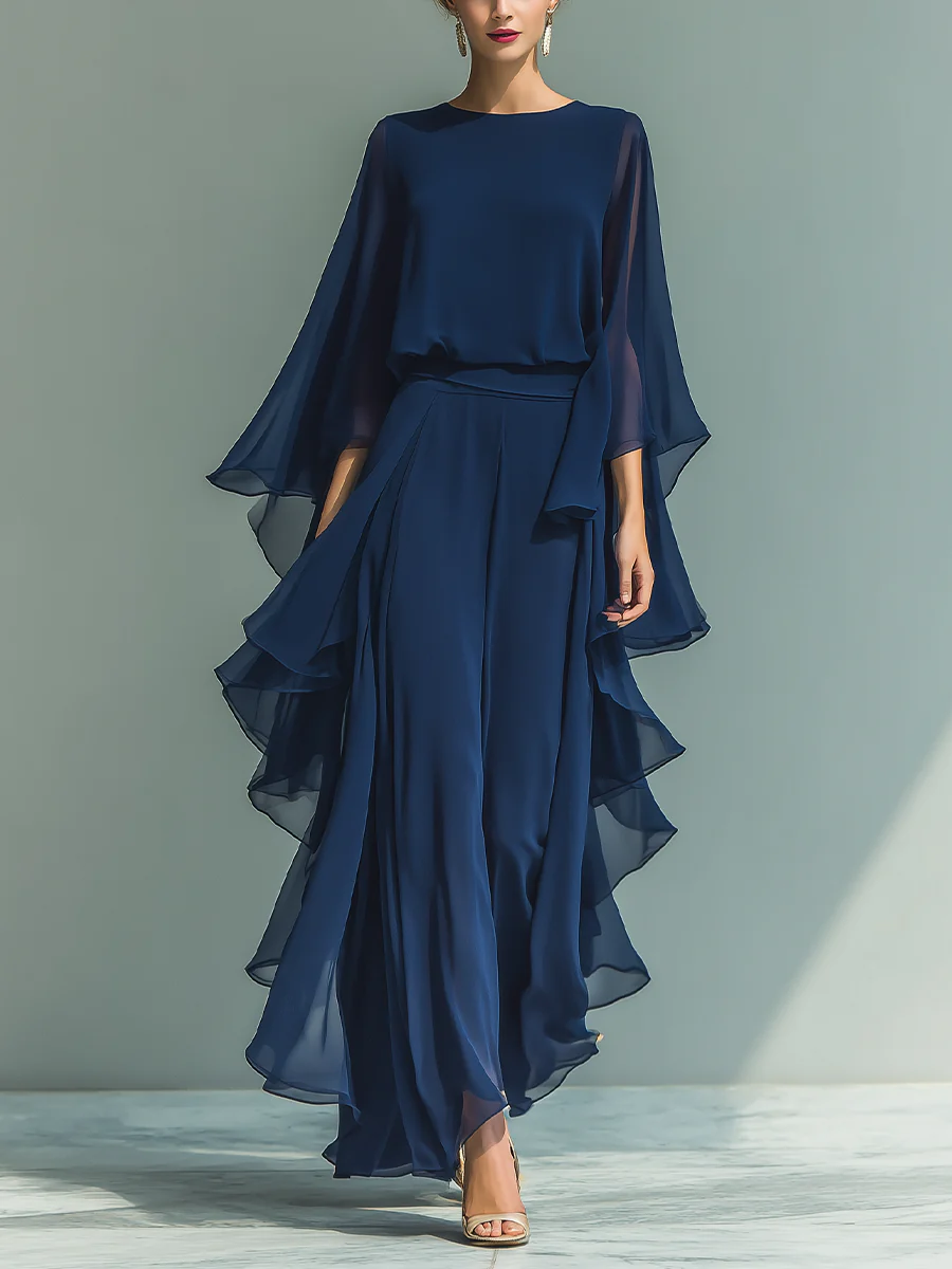 CHIFFON TROUSER SET FOR WOMEN